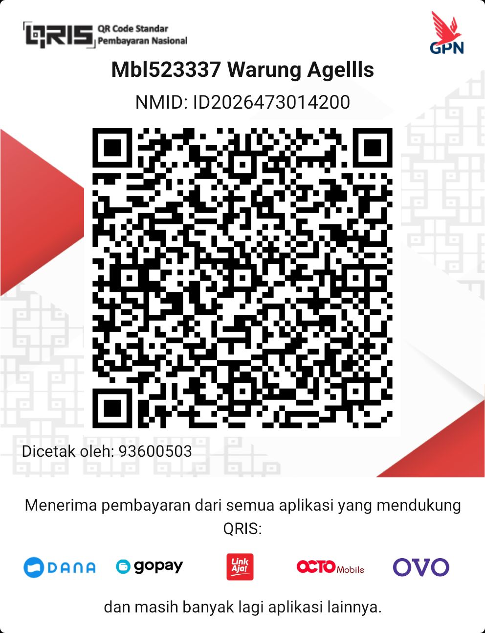 Kode QRIS donasi